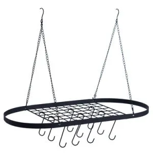 Pot and Pan Ceiling rack with Hooks