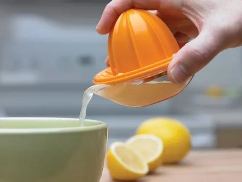 Prepworks by Progressive Dome Citrus Juicer, Lemon Lime Orange Grapefruit Press, Hand Held, Manual Lemon Squeezer