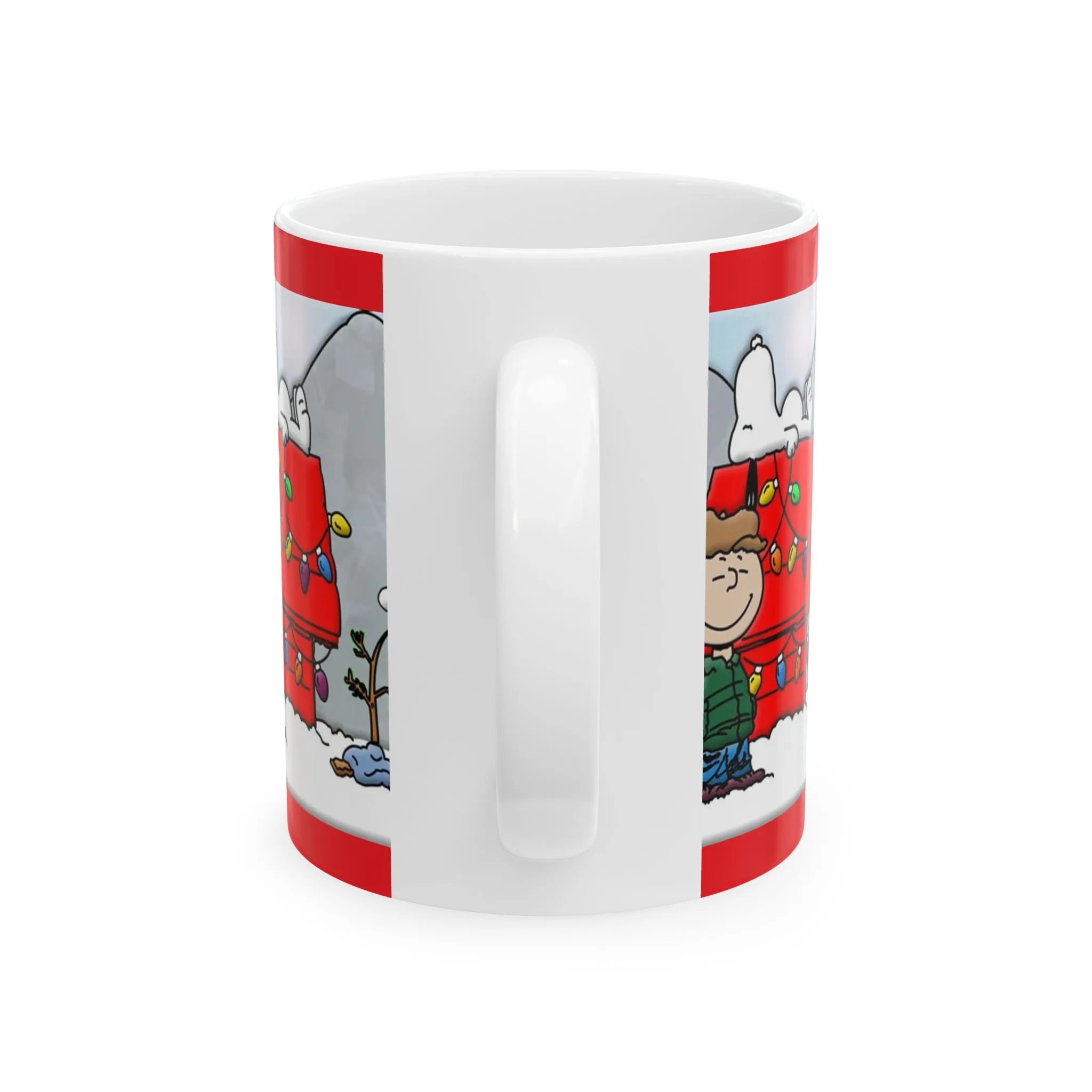 Princess Grace Christmas Cheer Ceramic Mug - 11oz & 15oz Size - Holiday Gift with Snoopy and Friends