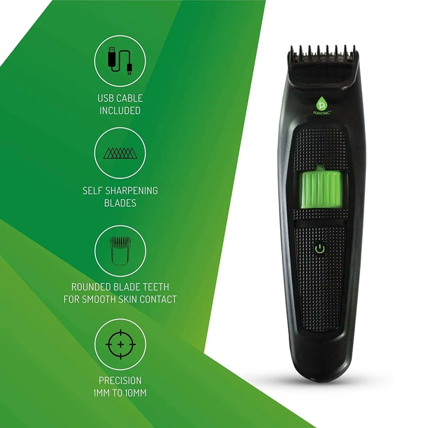 Pursonic Rechargeable Beard and Body Trimmer