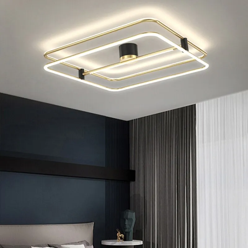 Recessed Led Ceiling Lights Simple Modern Bedroom Lamp Nordic Light Luxury Living Room Lamp Creative Personality Restaurant Lamp