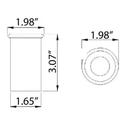 Recessed Mini Wash Up Light (.5 Watt) | SRULW