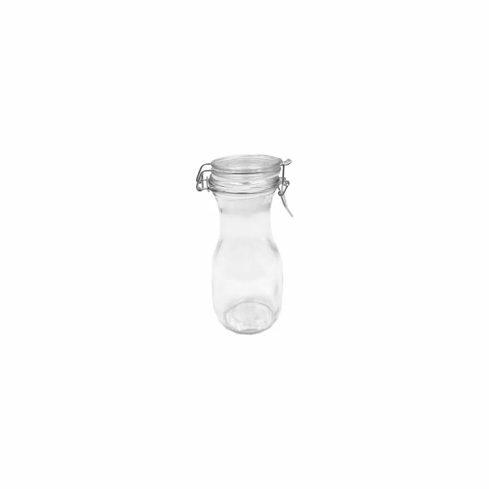 Regent Glass Carafe 250ml with Resealable Clip Top Glass Lid Each 27214