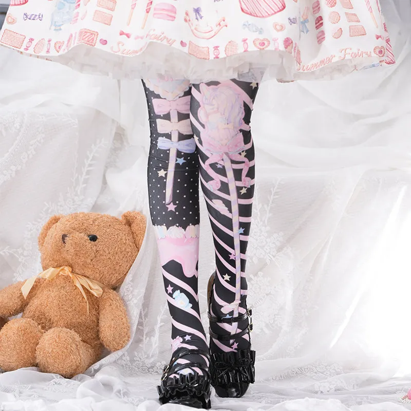 Roji roji~Holy Mace Fairy Kei Lolita Stockings