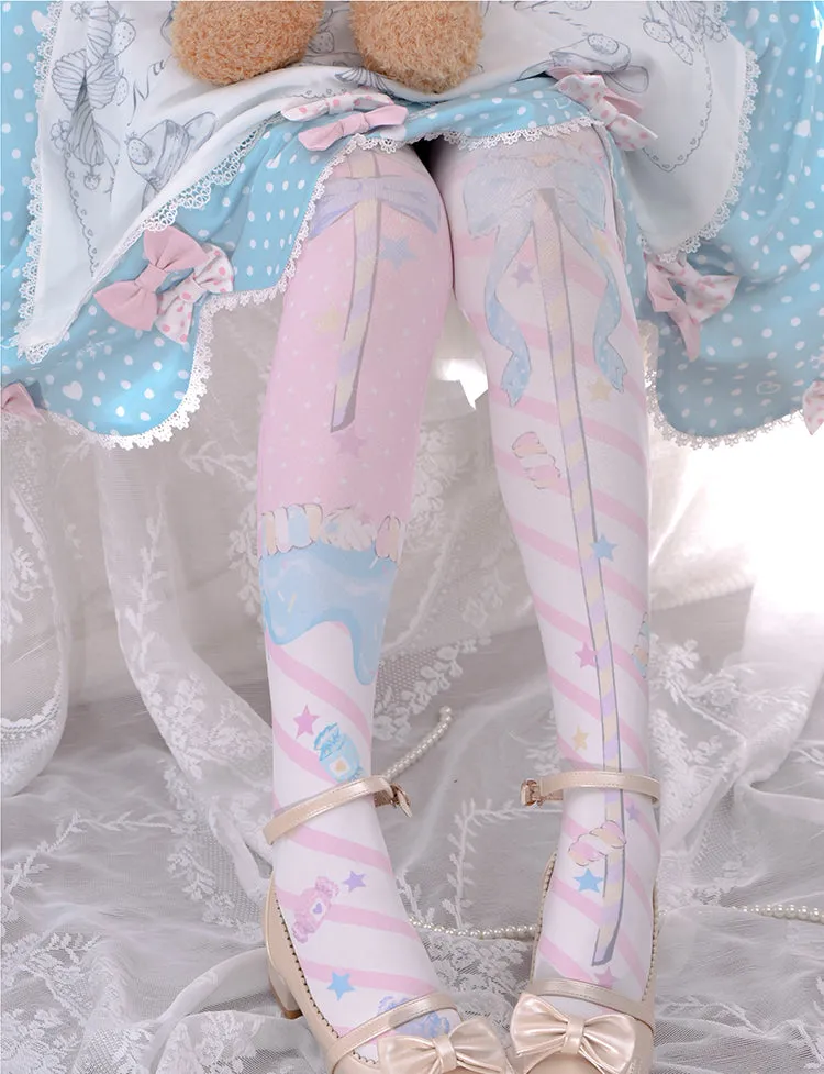 Roji roji~Holy Mace Fairy Kei Lolita Stockings