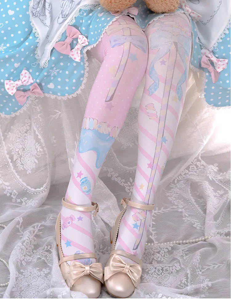 Roji roji~Holy Mace Fairy Kei Lolita Stockings