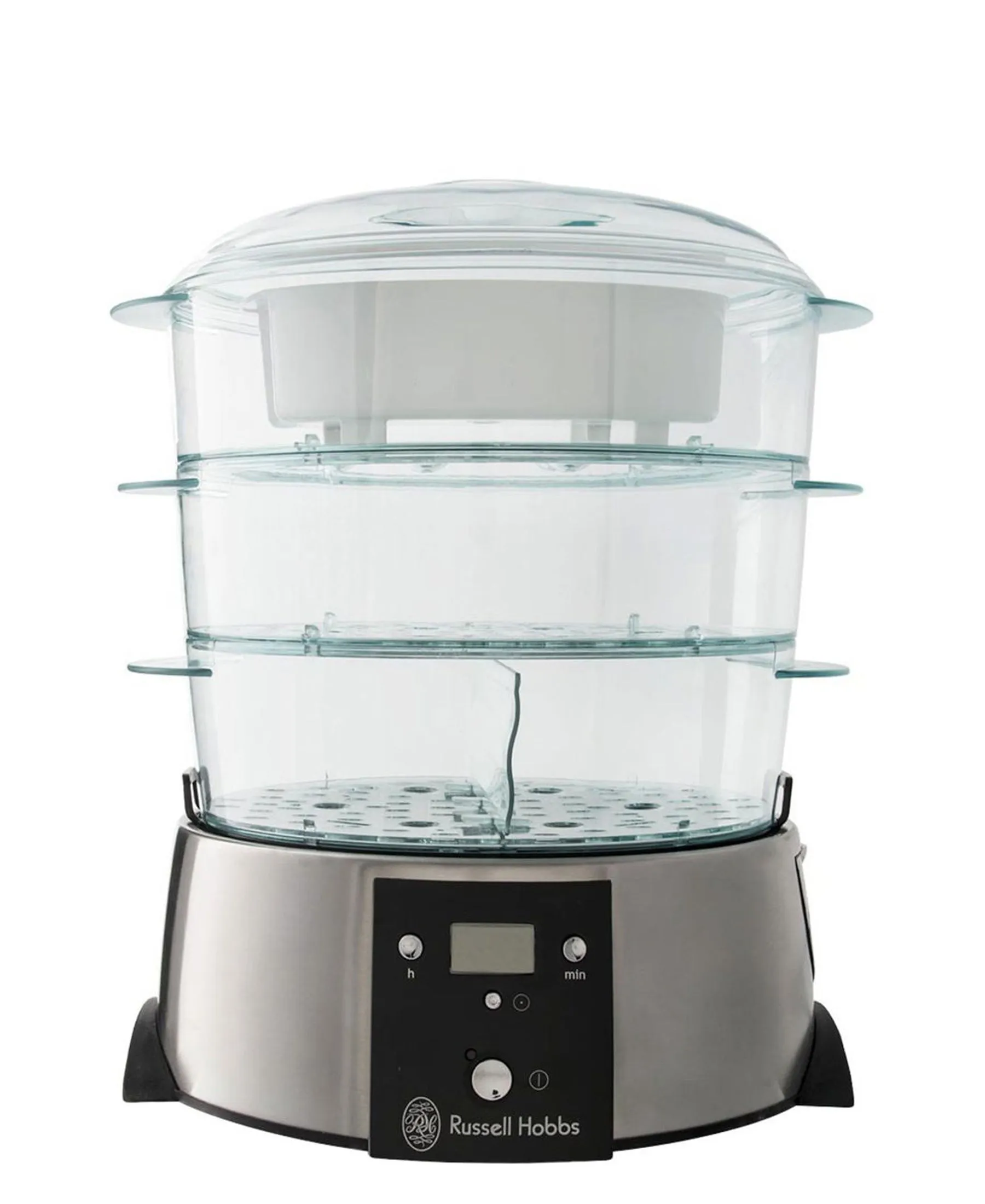 Russell Hobbs 3-Tier Satin Quartz Steamer - Silver