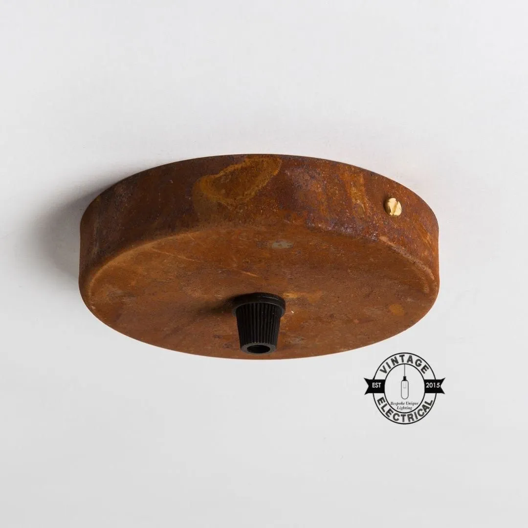 Rusted Ceiling Rose Single - Seven Outlet