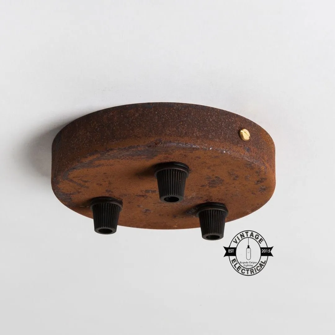 Rusted Ceiling Rose Single - Seven Outlet