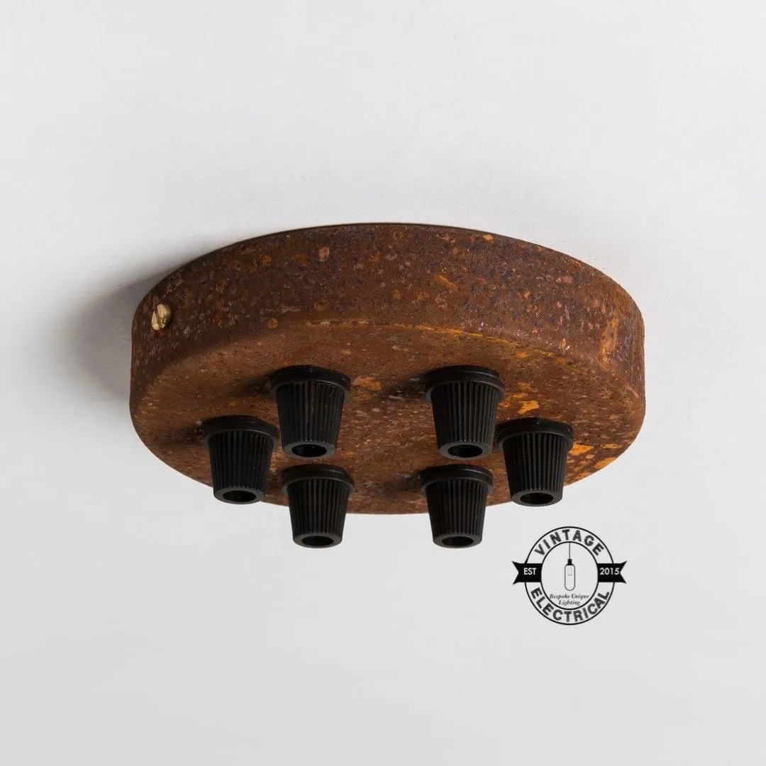 Rusted Ceiling Rose Single - Seven Outlet