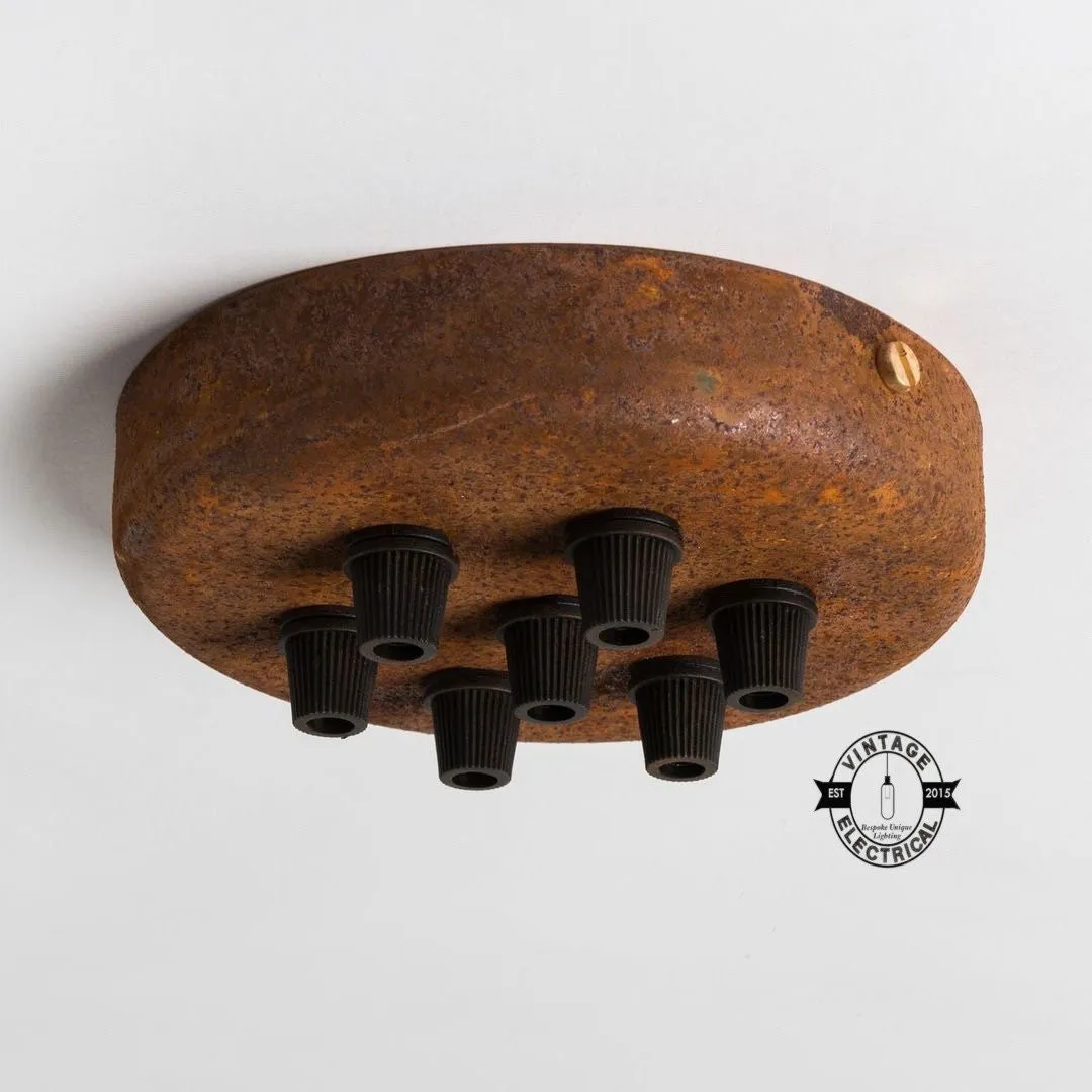 Rusted Ceiling Rose Single - Seven Outlet