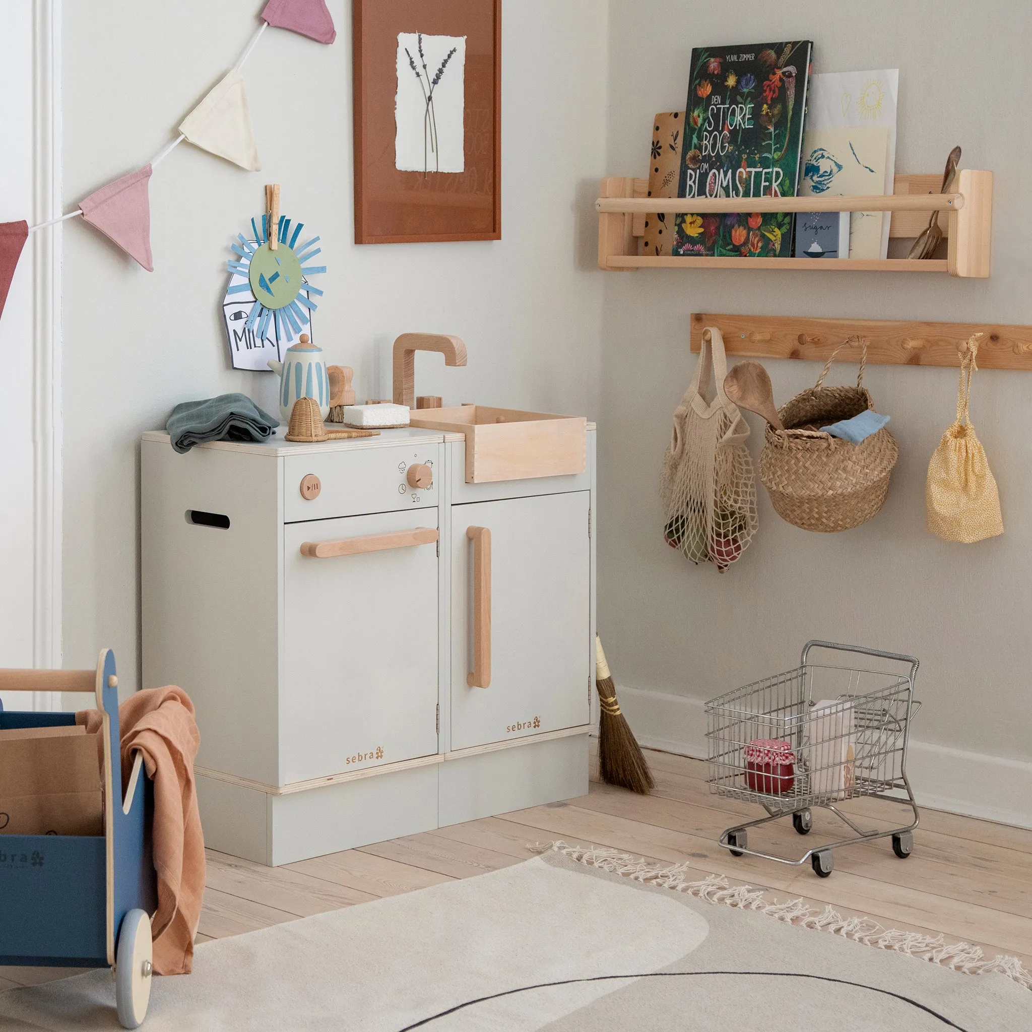 Sebra, Wooden Play Kitchen Sink