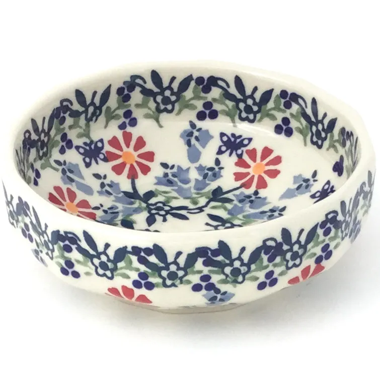 Shallow Little Bowl 8 oz in Wavy Flowers