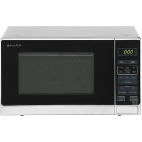 Sharp R272SLM 20 Litre Solo Microwave Oven, Silver