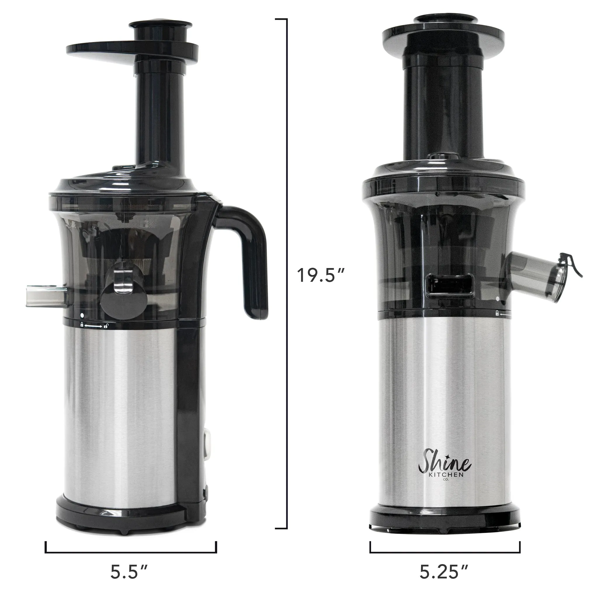 Shine Kitchen Co.® Cold Press Vertical Slow Juicer