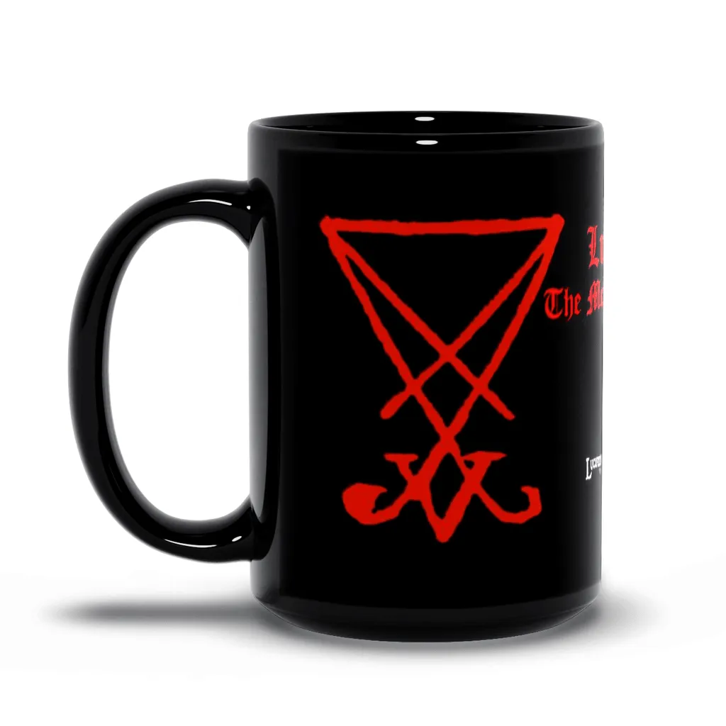 Sigil of Lucifer Black Mugs