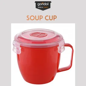 Soup Cup 620ml [Microwave Safe] [with lid]