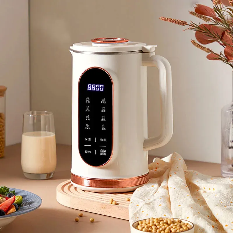 Soybean Milk Machine Electric Juicer Blender Mini Soy Milk Maker Home Wall Breaking Machine 10-leaf Blade Kitchen Appliances