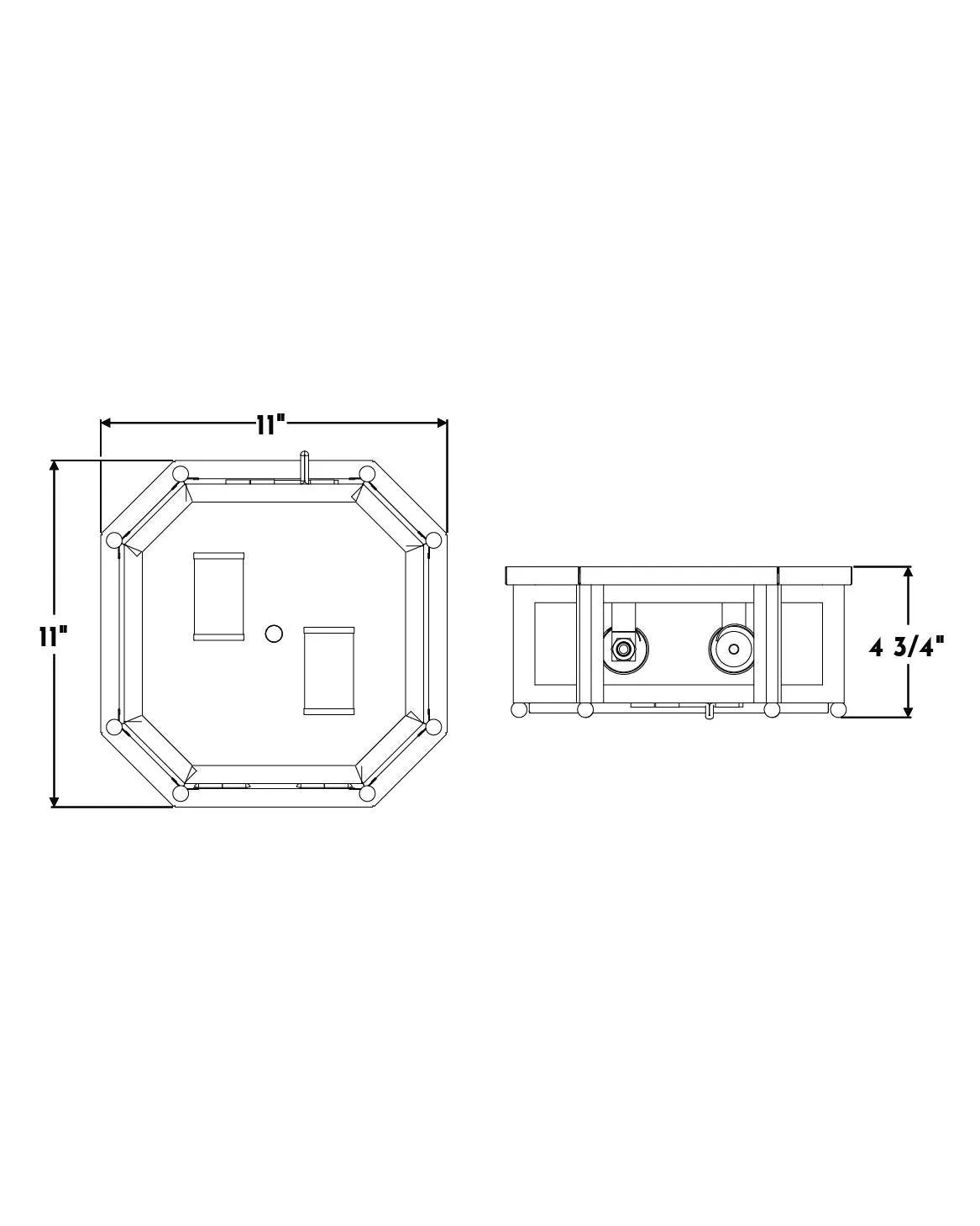 Stamford Flush Mount Small