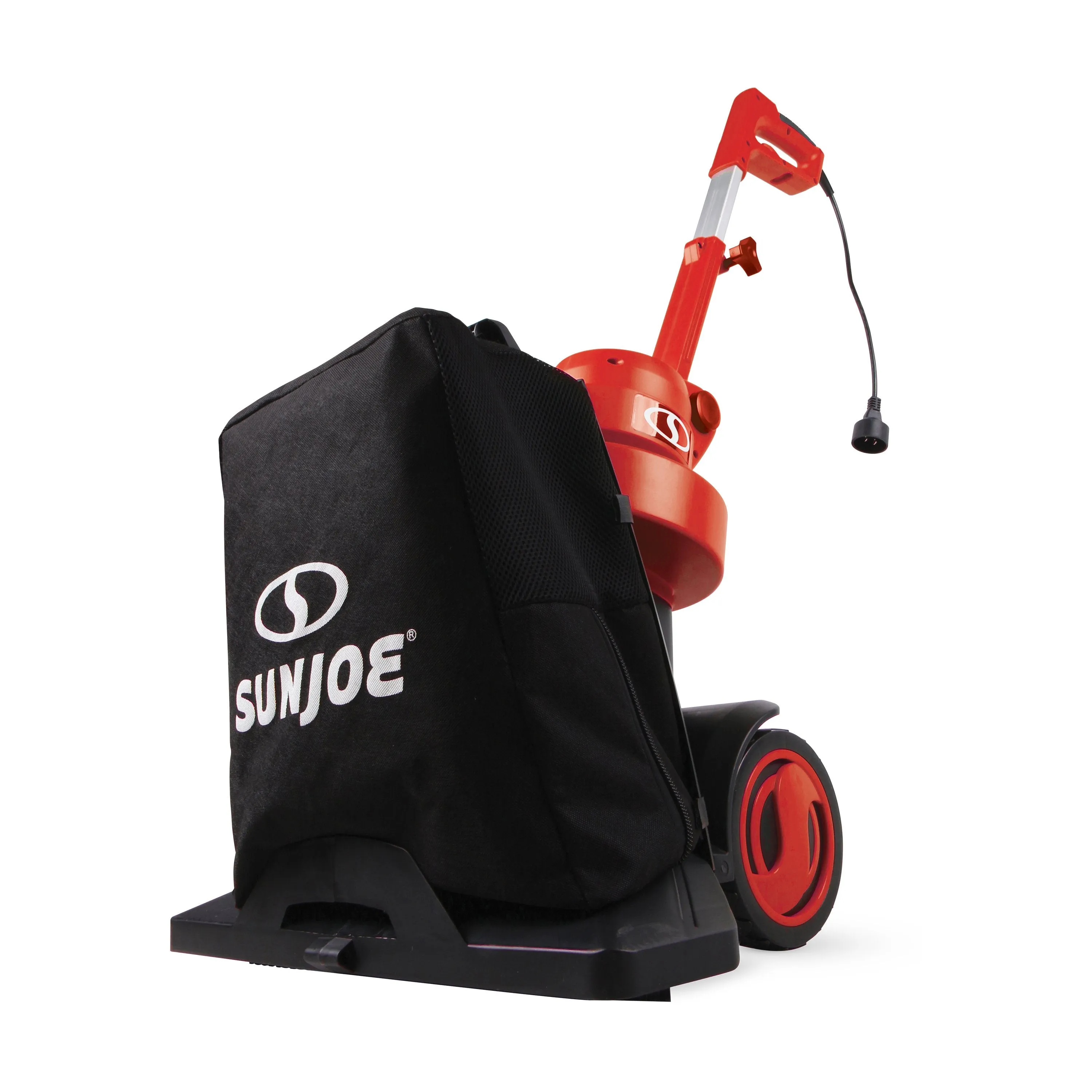 Sun Joe SBJ801E-RED-RM 3-in-1 Electric Blower/Vacuum/Mulcher | Max 130 MPH | 13.5-Amp | Walk Behind (Red,Refurbished)