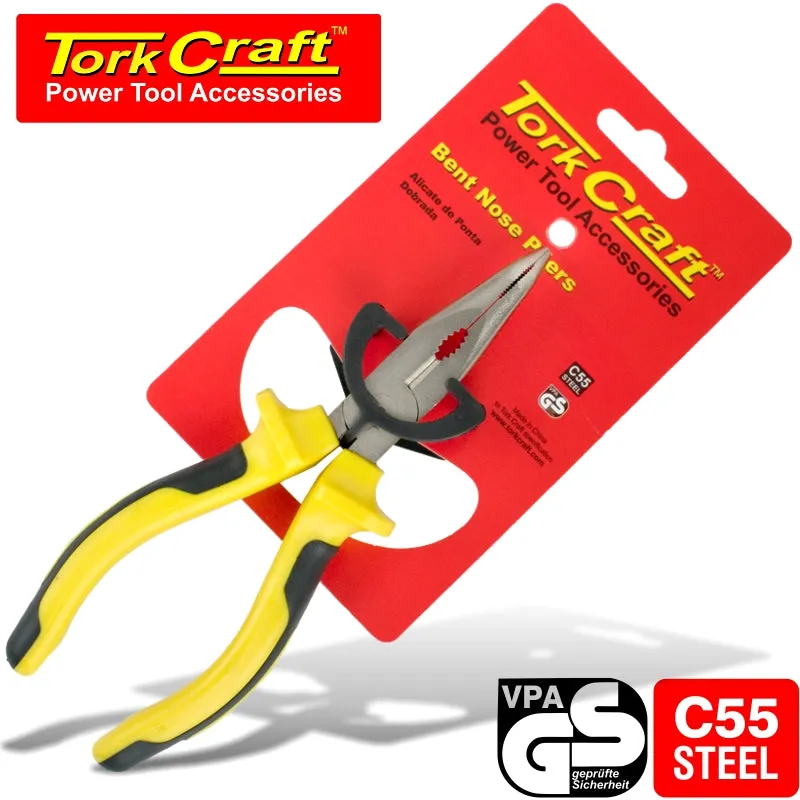 TORK CRAFT PLIER BENT NOSE 160MM TC536160