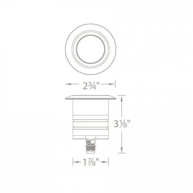 WAC Lighting 2" LED Large Round Inground Light