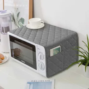 WATER PROOF QUILTED MICROWAVE OVEN COVER - Grey