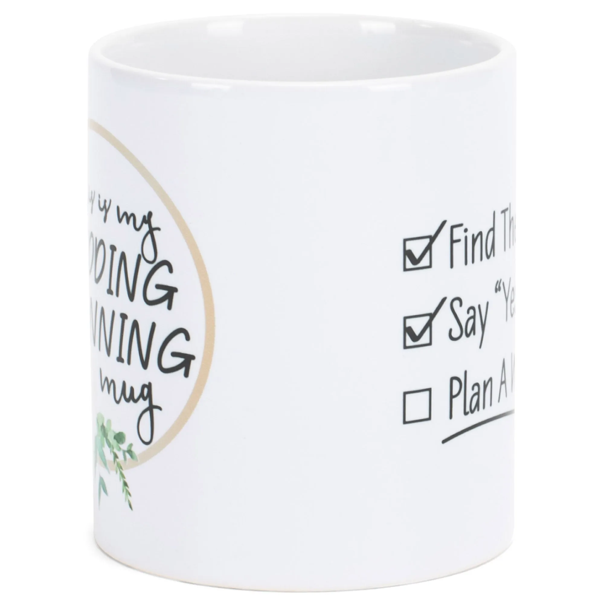 Wedding Planning Mug White 11 Ounce Ceramic Novelty Coffee Mug