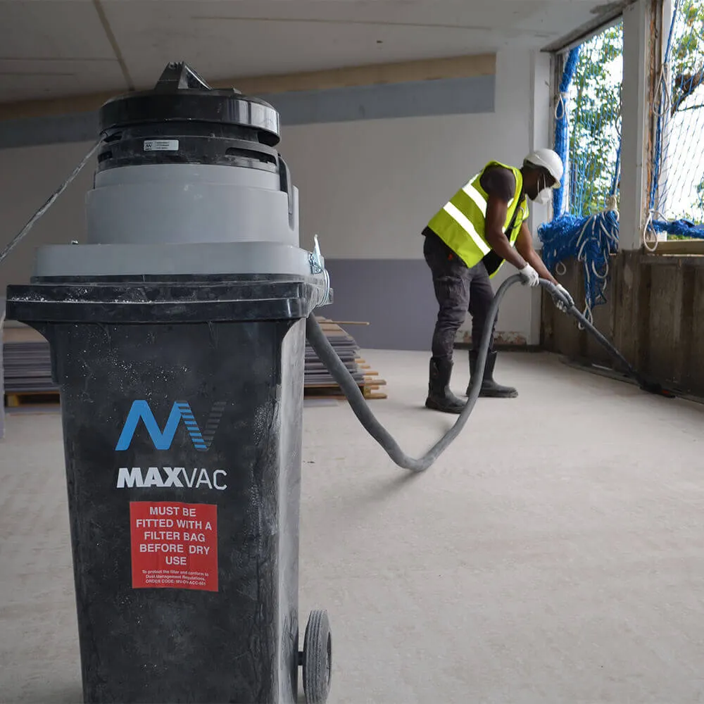 Wheelie Bin M Filtered Vacuum 120ltr Wet & Dry MAXVAC Dura DV120-MBN