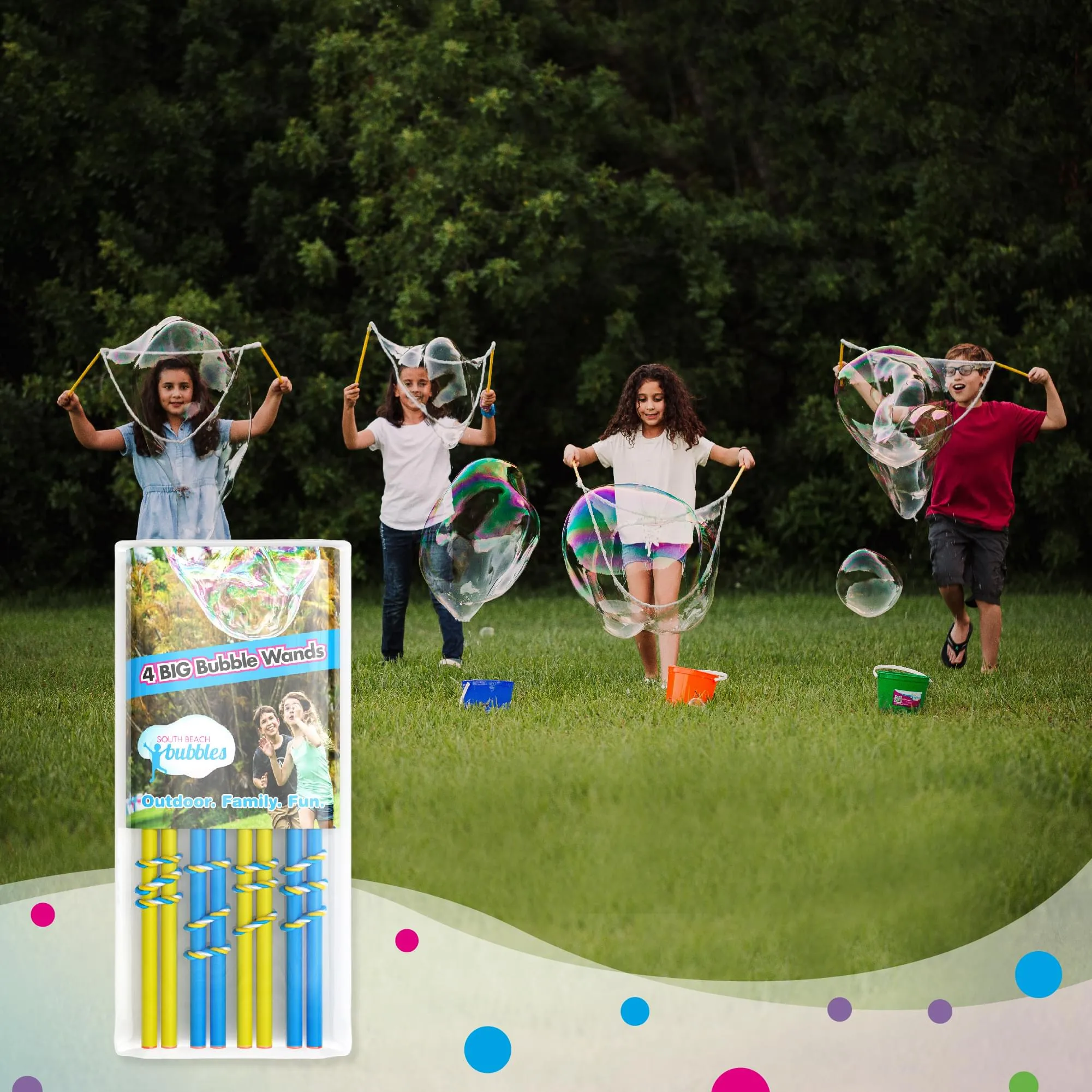 WOWmazing 4 Giant Bubble Wands