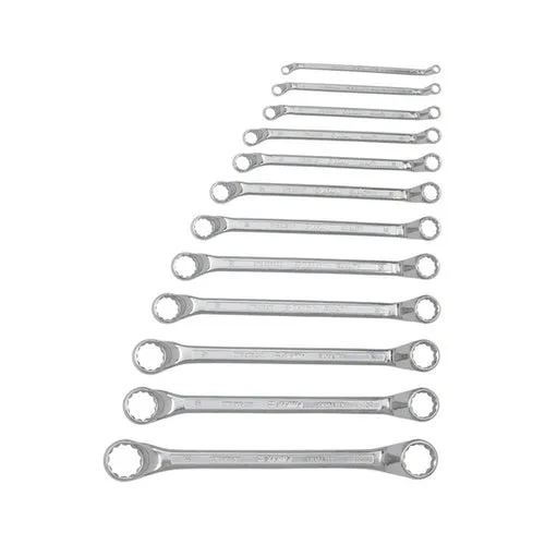 ZEBRA POWERDRIV® (12-Point) Metric Double Box End Wrench Set - Deep Offset (12 Pieces)