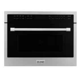 ZLINE 24 in. Stainless Steel Built-in Convection Microwave Oven with Speed and Sensor Cooking (MWO-24)