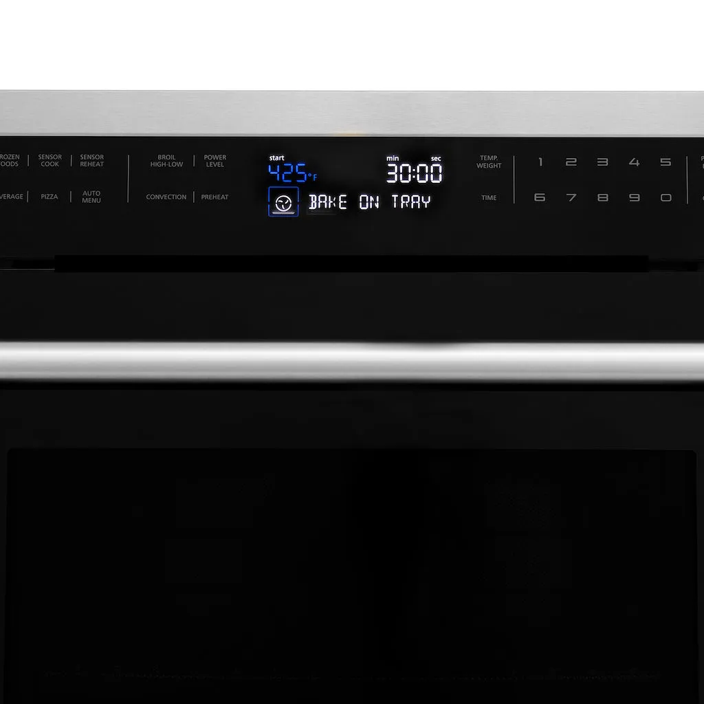 ZLINE 24 in. Stainless Steel Built-in Convection Microwave Oven with Speed and Sensor Cooking (MWO-24)