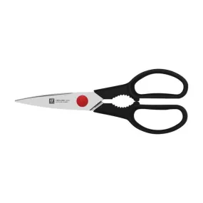 Zwilling 1005565 7" Multipurpose Kitchen Shears with Black Handle, Large