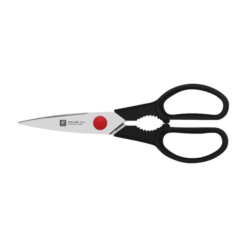 Zwilling 1005565 7" Multipurpose Kitchen Shears with Black Handle, Large